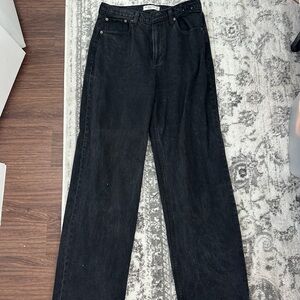 Black Wide-Leg Jeans